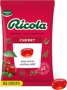 Ricola Cherry Throat Drops, 45 Graaf, Dagelijkse Drops Voor Heerlijke Keel Verfrissing, Orale Verdoving, Natuurlijk Gearomatiseerd