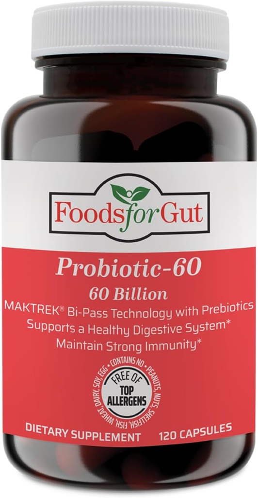Foods For Gut Probiotic Capsules 60 Miljard Cfu's 