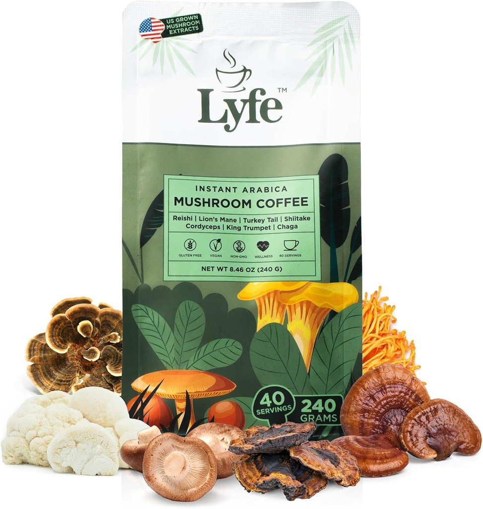 LYFE Organic Instant Mushroom Koffie 