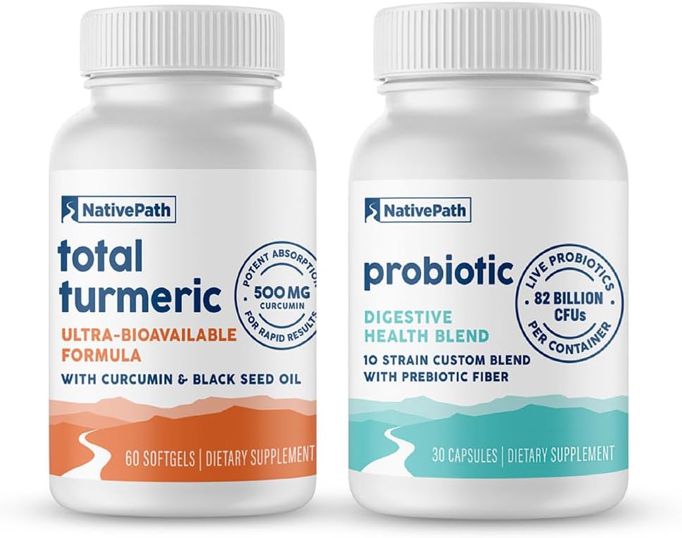 NativePath Prendre ensemble un ensemble, probiotique et curcuma 30 portions