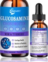 Glucosamine Chondroitin Liquid Drops 2000mg, Liposomale Glucosamine Chondroitin MSM, Chondroitin & Glucosamine Voedingssupplementen w/Turmeric Extract, Hyaluronzuur, quercetine & bromeïne