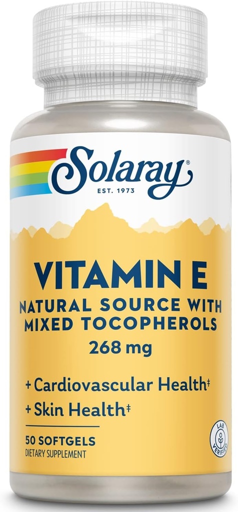 Solaray Vitamine E d-Alpha Tocoferol 268 mg (400 IE)