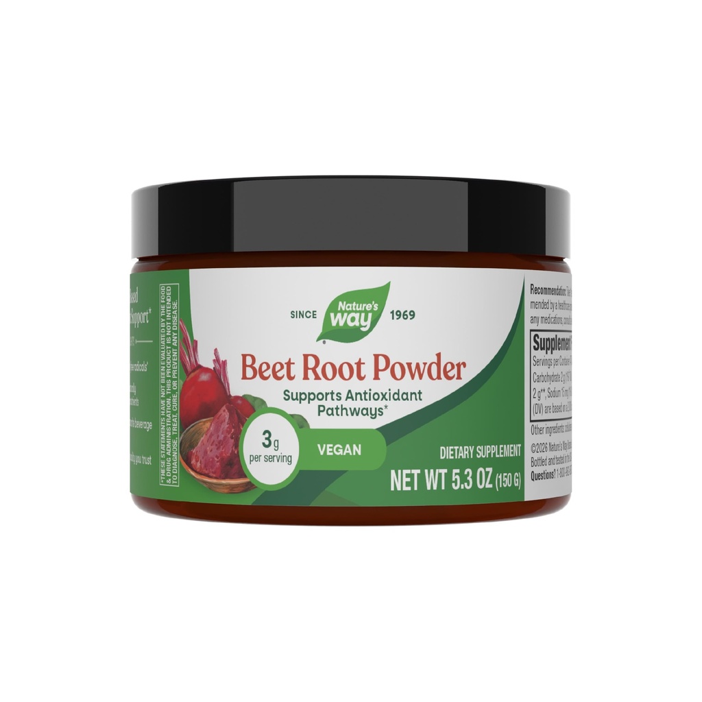 Nature's Way Beet Root Powder, ondersteunt Antioxidant Pathways*, 5 Oz