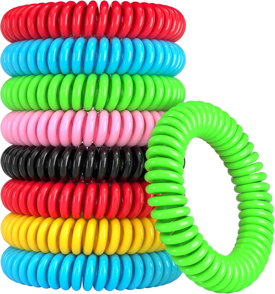 12 Pack muggen armbanden, muggen armbanden Outdoor voor volwassenen en kinderen, individueel verpakt DEET-Free waterproof Bands