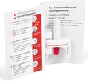 Training Apparaat voor Naloxone Neusspray voor gebruik in EHBO-training voor Opioïde Overdosering Herbruikbaar Inclusief Twee Nasale Spray Training Devices & Instructies (pakket van 2) bevat GEEN Medicatie