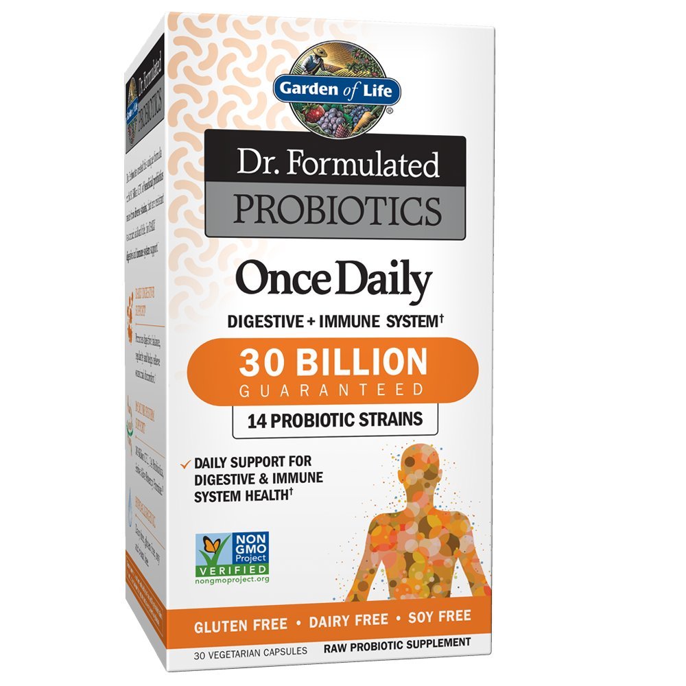 Garden of Life Dr. Formulated Probiotica Eenmaal daags - Acidophilus Probiotic met dagelijkse ondersteuning voor spijsverterings- en immuungezondheid - Glutenvrij, Zuivelvrij, Sojavrije Probiotica, 30 Vegetarische Capsules