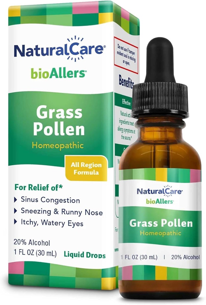 bioAlles NaturalCare Grass Pollen Homeopathische Liquid Drops, 1 Fl Oz 