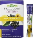 Nature's Way Nature's Way Sambucus Soothing Vlierbes Hot Drink Mix, met vitamine C & Echinacea, 10 Telling, Honey Lemon-Berry smaak, 10 Tellen (Pack van 12)