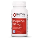 PROTOCOL VOOR LIFE BALANS Ubichinol 200mg - Bio available CoQ10 Softgels - Heart Health Support - Oxidative Stress Quencher - Soy Free & Dairy Free - 60 Softgels