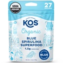 KOS USDA Organisch Blue Spirulina Powder, Phycocyanin - Vegan Algen Superfood - Natural Food Coloring for Smoothies & Proteïne Dranken, Plant Based, Niet GGO - 27 Servings