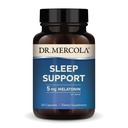 Dr. Mercola Slaapondersteuning met Melatonine, 5 mg Melatonine per portie, 30 porties (30 capsules), Dieetsupplement, Ondersteunt gezonde slaap en geestelijke focus, Non-GMO