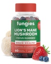 Schimmels Leeuwen Paddestoel Gummies, gemengde bosbessen & aardbeien smaak - paddo supplement Gummy voor volwassenen en kinderen ondersteunt hersenen gezondheid, cognitieve functie, focus, geheugen & Mood, 60 porties