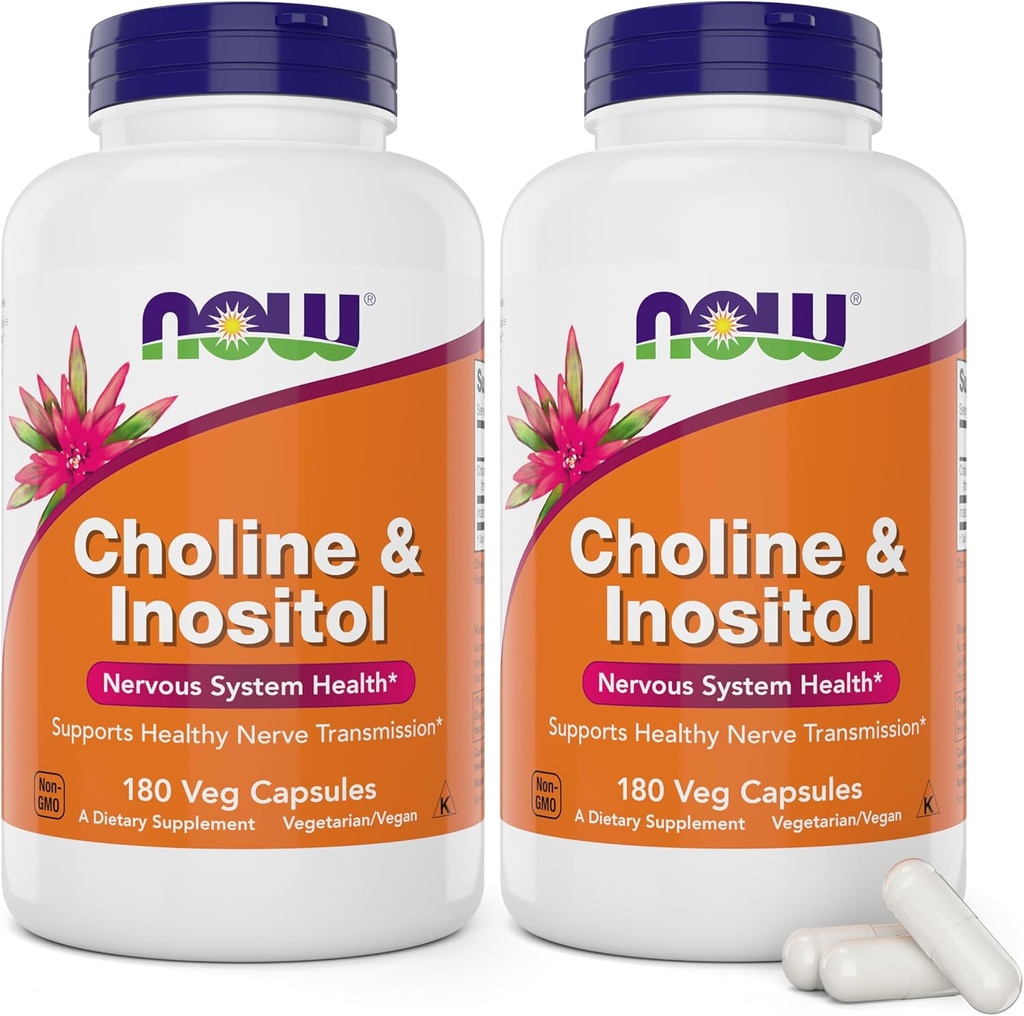Nu Choline & Inositol, 180 Vegetarische Capsules (verpakking van 2)