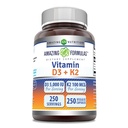 Verbazingwekkende formules Vitamine D3 5000 IE met vitamine K2 100 Mcg