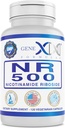 Genex Formules NR Nicotinamide Riboside 500mg/Serving (120 Capsules) NAD+ Precursor voor gezonde veroudering - GMP-Certified, Non-GMO, Gluten-Free, Vegetarisch (1 Pack)