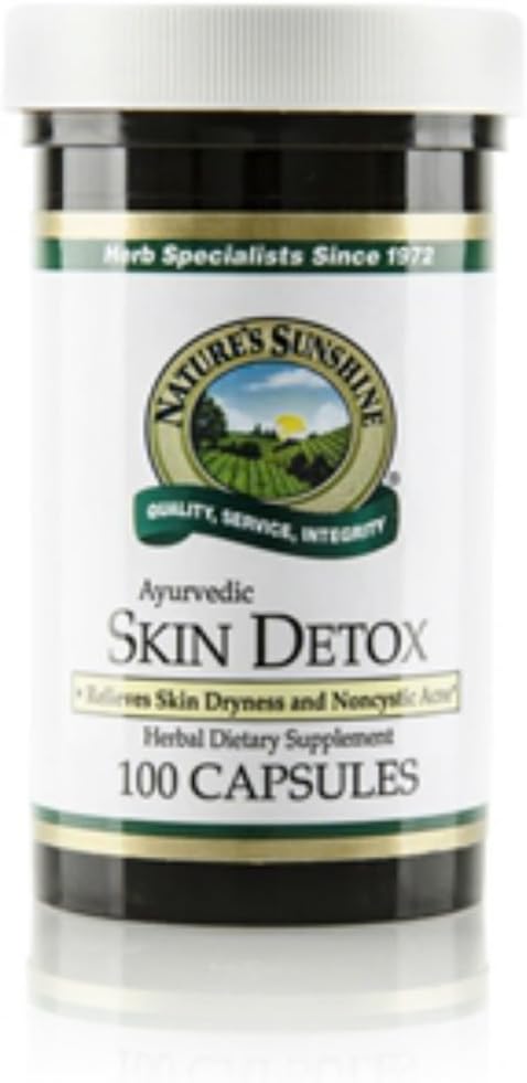 Nature's Sunshine Skin Detox (100 capsules), bevat kruiden Traditioneel gebruikt voor huidgezondheidsondersteuning