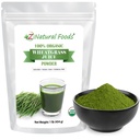 Z Natural Foods Organic Tarwegras Juice Powder - Superfood for Healthy Aging & Digestie - Non-GMO, Vegan, Kosher - Perfect voor sap, yoghurt & Smoothies - Tarwegras sap poeder Gelukzaligheid, 1 lb