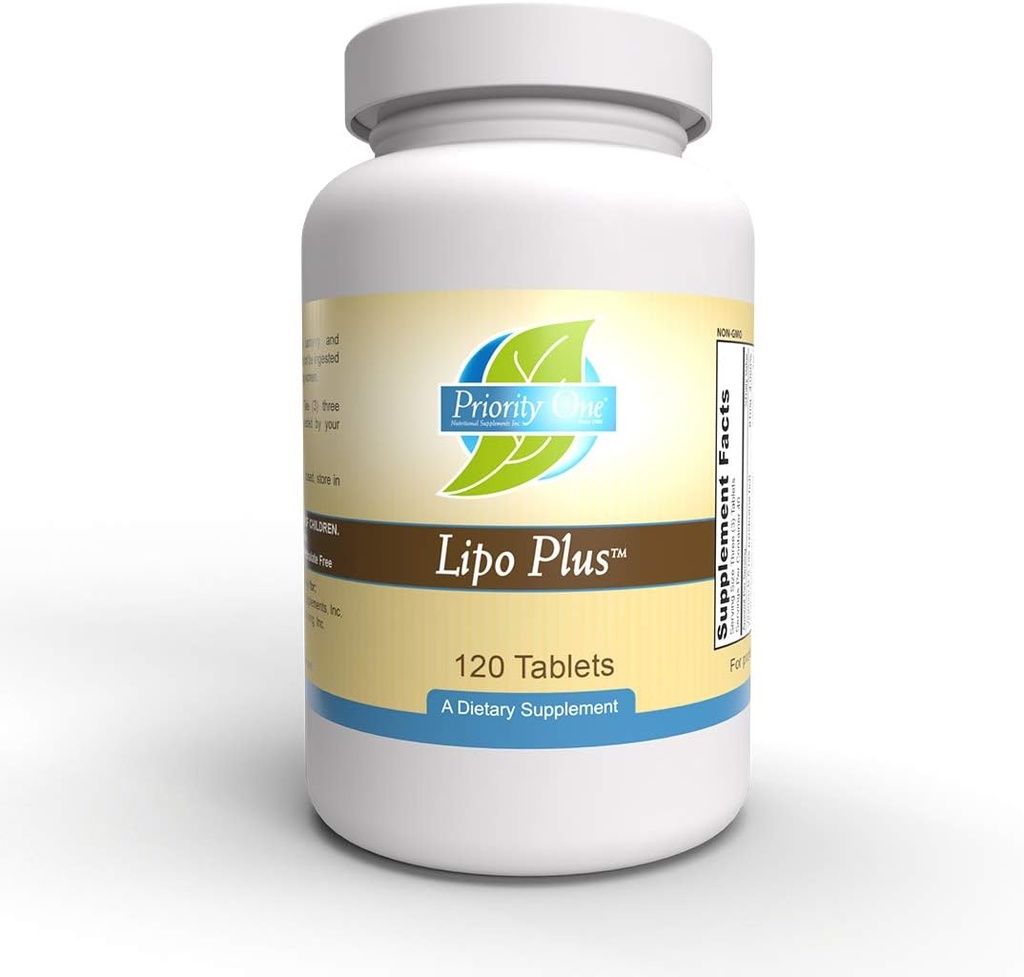 Priorité 1 Vitamines Lipo Plus 120 Comprimés - Conçus pour aider à maintenir une fonction hépatique saine.*