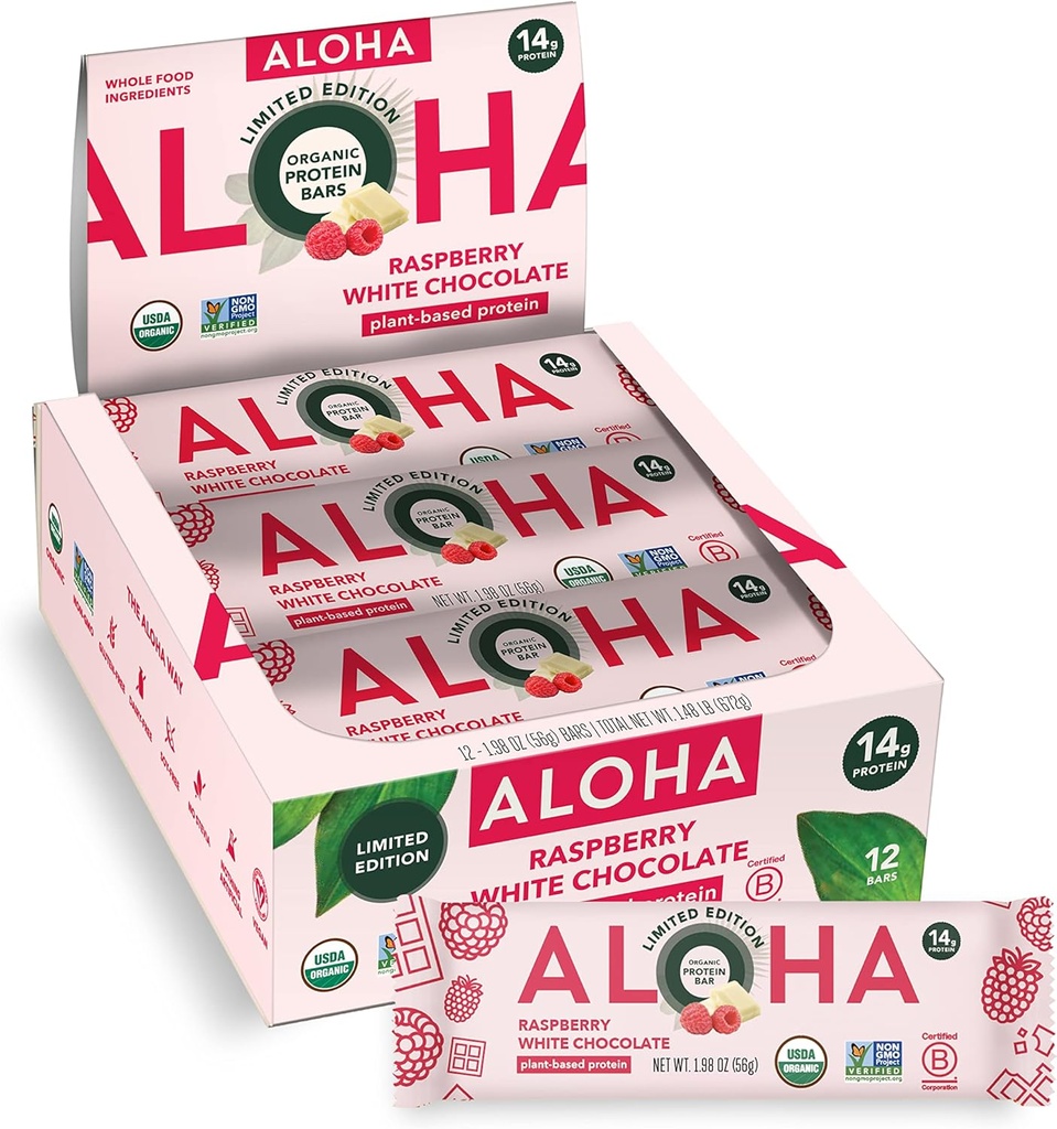 ALOHA Organische plantaardige eiwitten Bars 