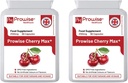 Cherry Max+ (verpakking van 2) 2100mg Montmorency Cherry Toegevoegd met zwarte kers I 90 Vegan Capsules Hoge sterkte Ik Made in The UK by Prowise Healthcare