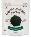 Biologische Tradities Biologische Spirulina Poeder Vegan Non-GMO Superfood, 5.3oz (150g) Zak, 50 porties per zak