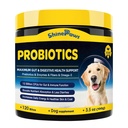 Probiotica voor honden - Hondenprobiotica voor de spijsvertering van gezondheid, prebiotica, enzymen, vezels en omega-3 met vitamines te bevorderen intestinale gezondheid, ondersteuning immuniteit, Allergieën & jeukende huid, 120 bites