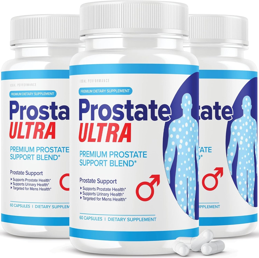 (3 Pack) Prostate Ultra Supplements for Men Prostate Health Formula (180 Capsules)