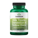 Swanson Milk Thistle, Dandelion & Yellow Dock - Herbal Liver Support Supplement - Natural Supplement Helpen bij het behoud van algehele gezondheid en welzijn - (120 Capsules) (1 Pack)
