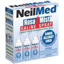 NeilMed NasaMist Isotone Saline Spray. Rust, vocht en reiniging met behulp van speciaal ontworpen tip. 177ml. Bevat 3 NasaMist bussen