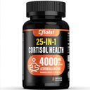 Supplément de cortisol santé, 25-en-1 Réducteur de cortisol pour les femmes et les hommes, Suppléments de cortisol pour Ashwagandha, Rhodiola Rosea, L-Theanine, 3 capsules