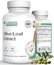 Olive Leaf Extract Capsules - Immuunsupplement voor mannen en vrouwen, Polyfenol en Flavonoid voor algemene wellness - niet-GMO en Vegan olijfolie Capsules - 60 Tel.