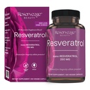 Reserveage Schoonheid, Resveratrol 250 mg, Antioxidant Supplement voor hart en Cellular Health, Ondersteunt gezonde veroudering en immuunsysteem, Paleo, Keto, 120 capsules