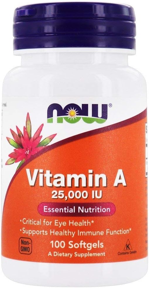 NOW Foods - Vitamine A 25000 IE - 100 Softgels