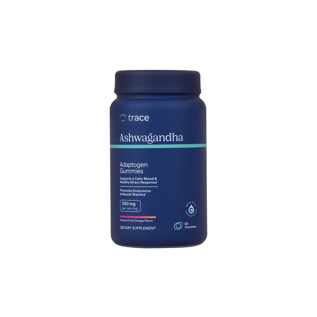 Trace Minerals Ashwagandha - Ashwagandha Gummies for Supporting A Healthy Mindset - Calming Supplement - Better Sleep - Immune System & Energy Support - Passion Fruit Orange - 60 Telling (30 Servings)