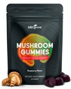 KIKI Green Mushroom Gummies met Lion's Mane en 9 Adaptogen Superfoods Blend - Chaga, Red Reishi, Cordyceps, Shiitake, Black Fungus 60 Tellen, 10:1 Extract
