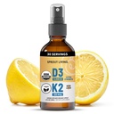 Biologische vitamine D3 5000 IE (Lichen) + K2 120 mcg (Fermented Chickpea), Immune, Bone & Heart Health with Calcium Absorgement 