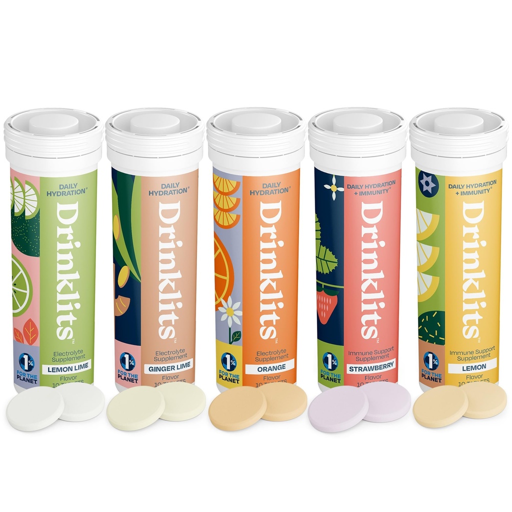 Boissons Hydratation quotidienne + soutien immunitaire (5) Flavor Combo Packs de fruits savoureux - 0g Sucre - usage quotidien