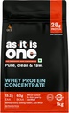AS-IT-IS Nutrition Whey Protein Concentrate 80% - 1kg/35.2 Oz Cross-flow Microfiltered 
