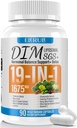 DIM Supplément Estrogen Balance pour les femmes et les hommes, 1675 mg Supplément Estrogen Soutien à l'acné hormonal, Soutien à la ménopause, Soutien aux antioxydants, DIM SGS 90 Capsules de légumes, 44 jours d'approvisionnement-010