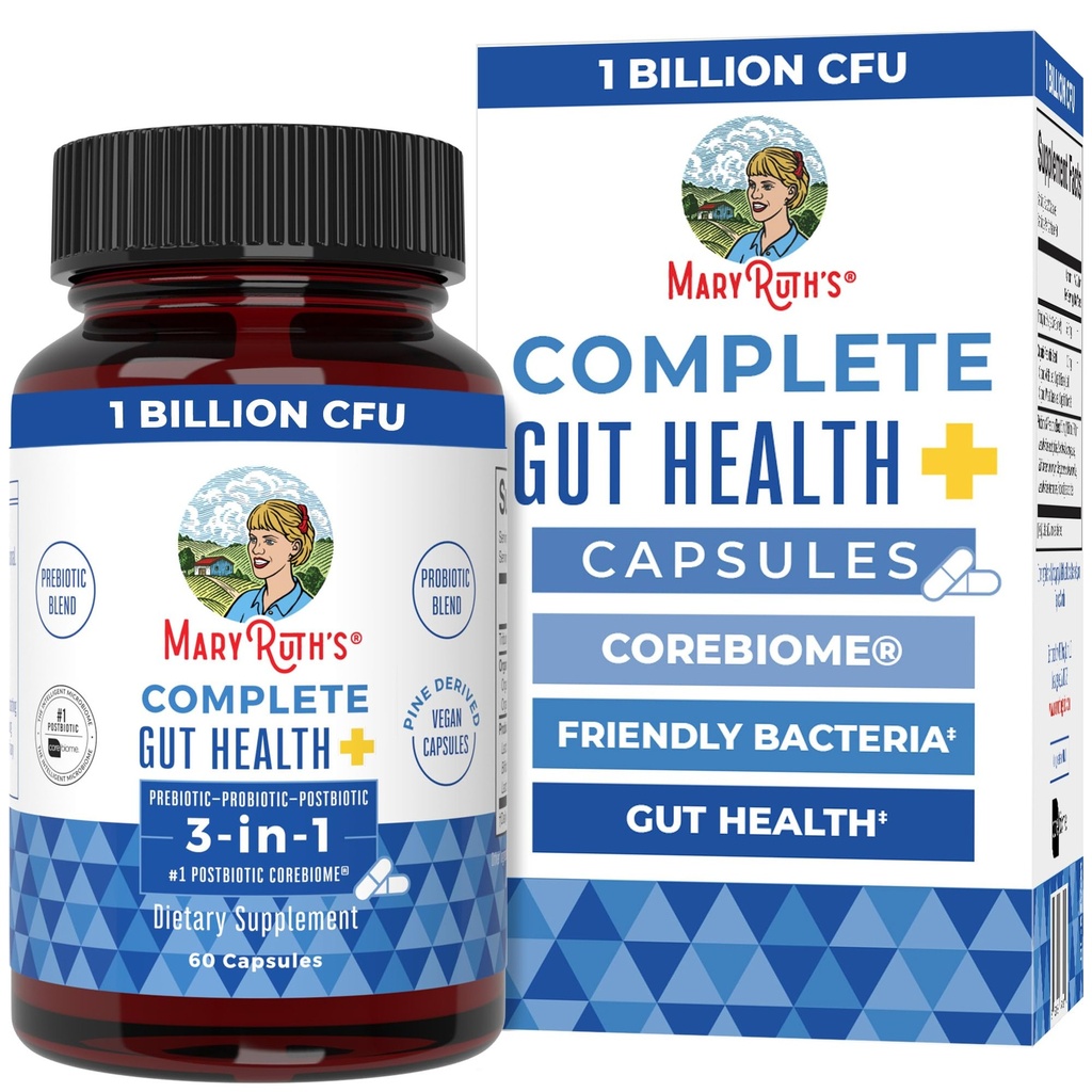 MaryRuth Organics Complete Gut Health+ Capsules 
