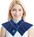 Nekschouder Verwarming Neck Wrap Magnetron Verwarming Pad, Warm en Humid Rugpijn Relief Hot Compress, Verstelbare Magnetron Neck Heater (NSF-Blue)