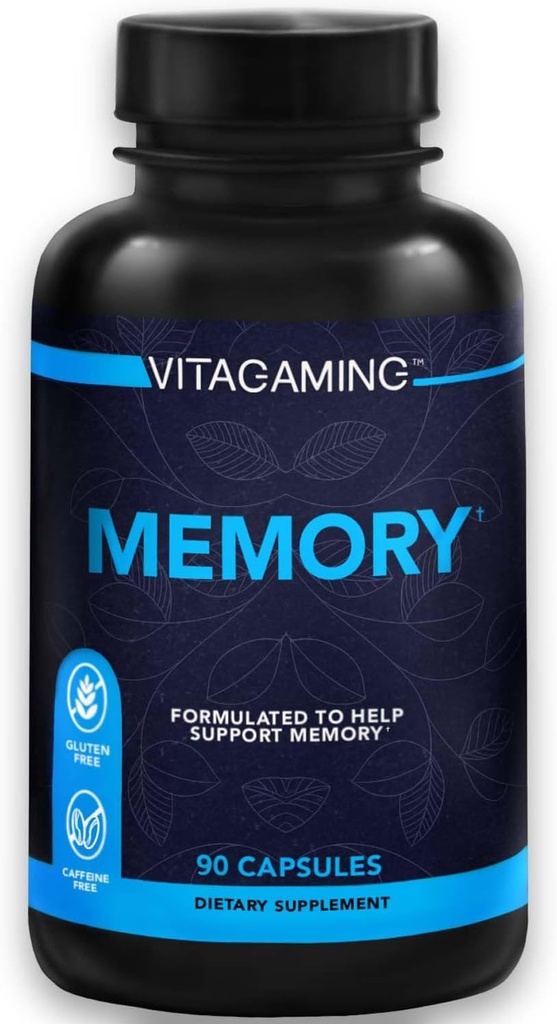 Memory Brain Supplement w/Vitamins – Mental Clarity, Memory, Focus & Concentration. Clinically-Tested Nootropic Includes Bacopa, Phosphatidylserine, Rhodiola Rosea, Ashwagandha 90 Capsules