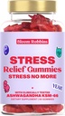 Gummies Ashwagandha - Gummies anti-stress avec Ashwagandha KSM-66 & Extrait de baume de citron - Gummies anti-stress et Gummies calmes avec KSM-66 - Gummies anti-stress Ashwagandanda (60compte)