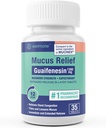 WELMATE - Guaifenesin 1200mg (35 tabletten) - Slijmverlossing - Verwachter - Hoest & koud - 12 uur Ondersteuning - Uitgebreide Release Bi-Layer tabletten - Over-The-Counter Medication