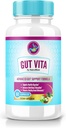 Gut Vita Capsules - Gut Vita Supplément pour le bien-être digestif avancé, formule tout-naturelle pour soutenir la santé Gut, GutVita Restauration Optimal Gut Flora, Pastilles Avis (60 Capsules)