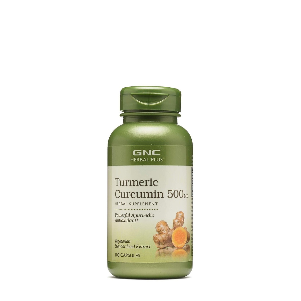 GNC Herbal Plus - Kurkuma Curcumin 500mg 100 capsules