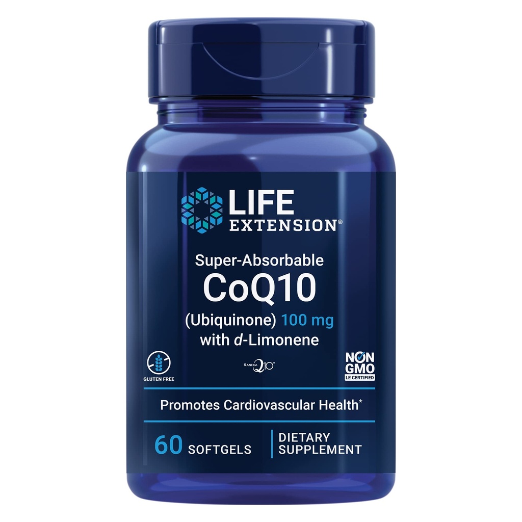 Life Extension Super Omega-3 240 Softgels Fish Oil Bundle met Super-Absorbable CoQ10 60 Softgels Heart Health Supplement