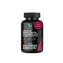 Pilules capillaires multicollagènes - Biotine 10 000mcg, kératine et acide hyaluronique - Croissance des cheveux - Peau et ongles Vitamines et Blocker DHT - Vitamine E Acide folique Graine de citrouille MSM, Saw Palmetto 60 Capsules Vegan