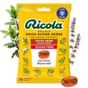 Ricola sans sucre Swiss Herb Toux gouttes, 19 comtes, Toux Suppressant & Gorge Soulager les gouttes avec menthol naturel, plaisir du goût pour les Toux et l'irritation de la gorge Symptôme de soulagement