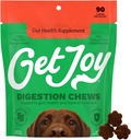 Get Joy Digestie Kauwen, Gut Health Supplement voor honden, Vet Aanbevolen Zachte Dagelijkse Digestieve Gezondheid & Immune Ondersteuning met Prebiotica, Probiotica & Postbiotica, Made in USA, 90 Tellen